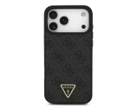 Guess Leather 4G Triangle Strass MagSafe do iPhone 17 Pro czarny - 1365560 - zdjęcie 2